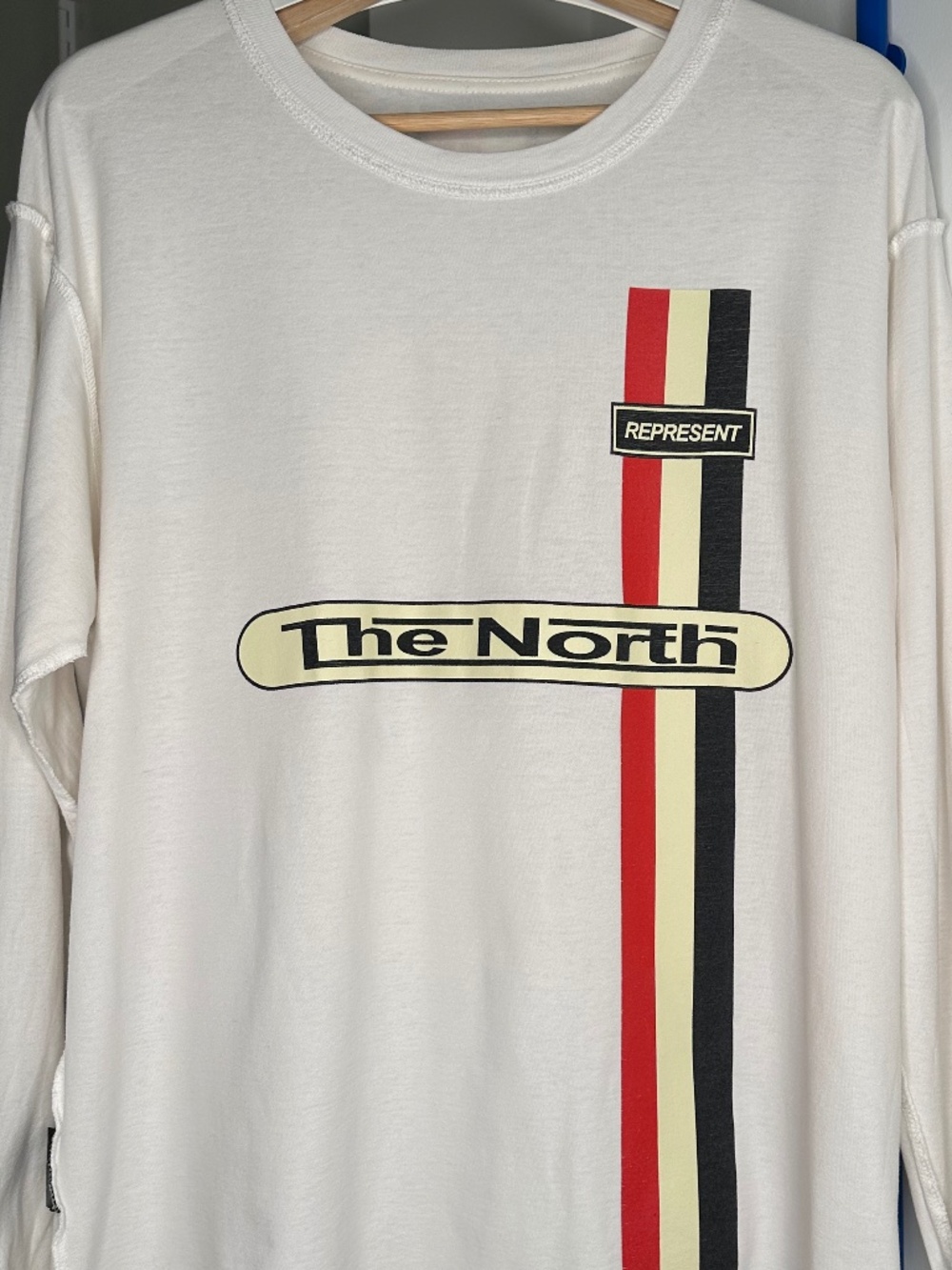 Represent The North Long Sleeve T-Shirt Off White M